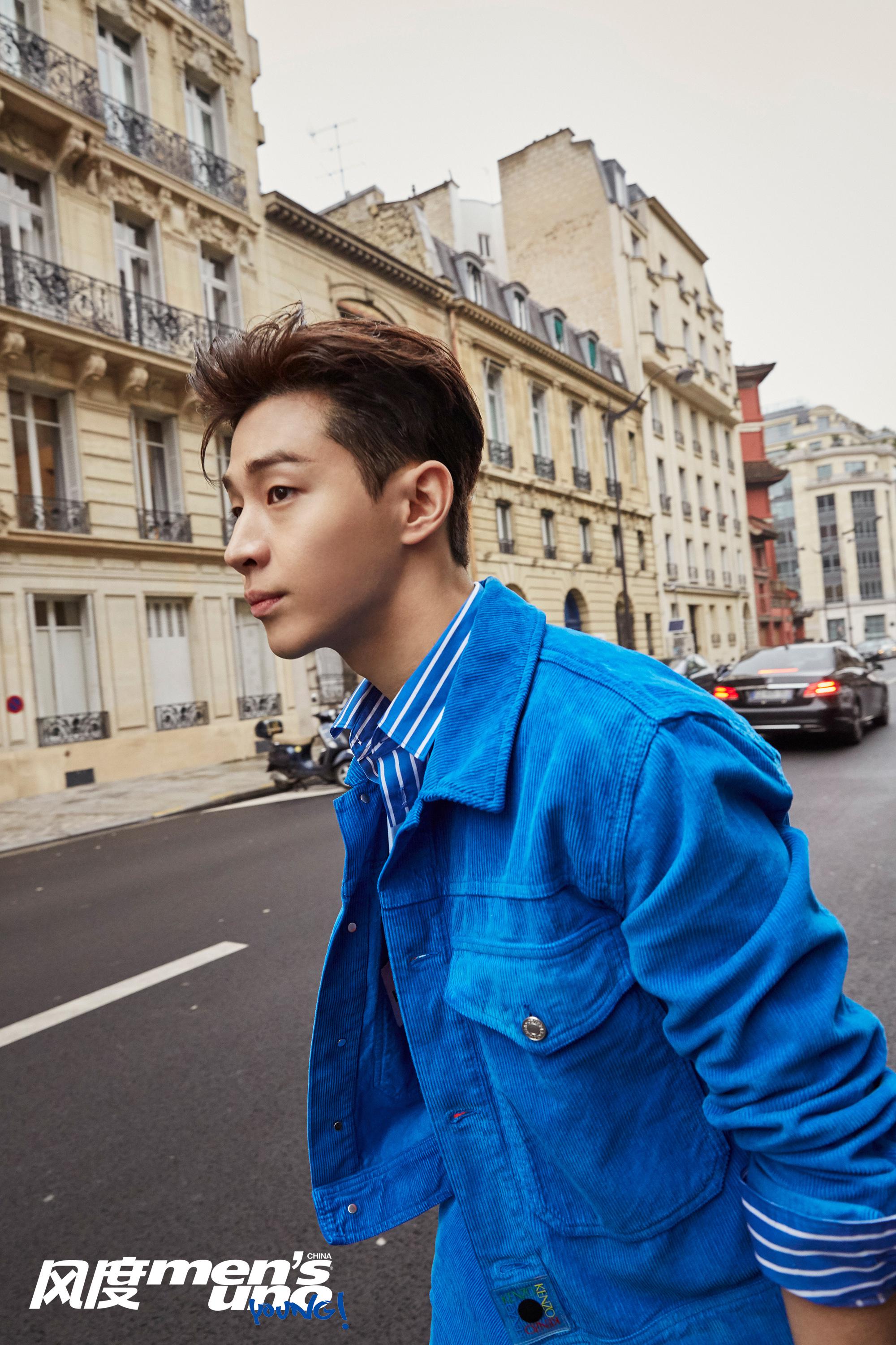 与@风度mensuno 相约巴黎时装周的帅气"蓝朋友"@刘宪华henry-lau 亮