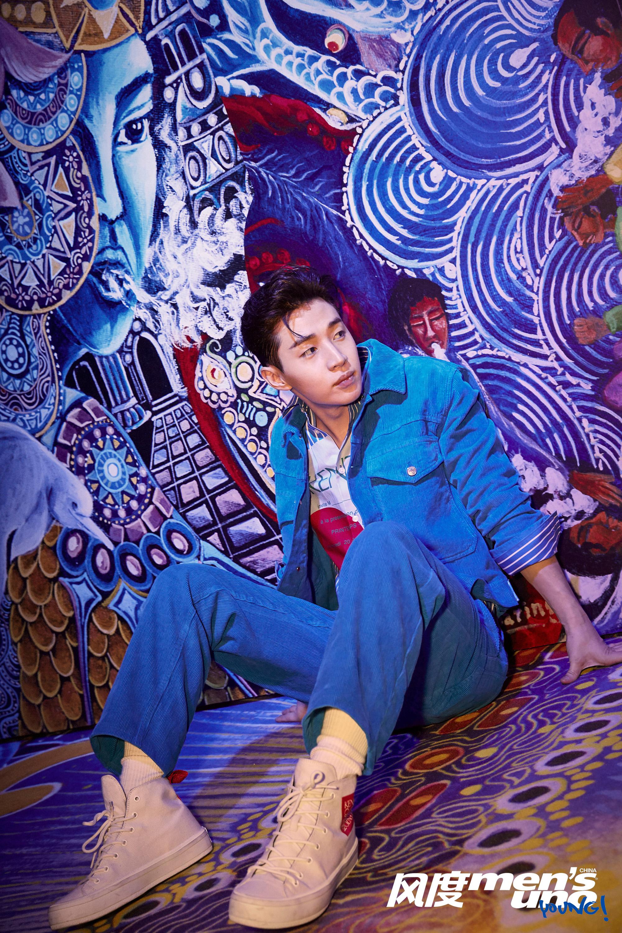 与@风度mensuno 相约巴黎时装周的帅气"蓝朋友"@刘宪华henry-lau 亮