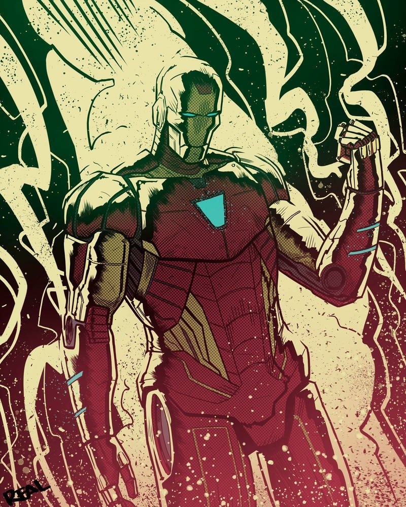 西班牙插画师jose real画的漫威人物插画,avengers assemble!