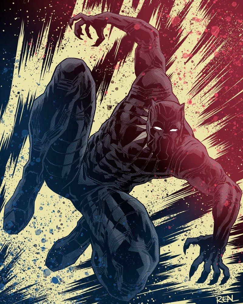 西班牙插画师jose real画的漫威人物插画,avengers assemble!