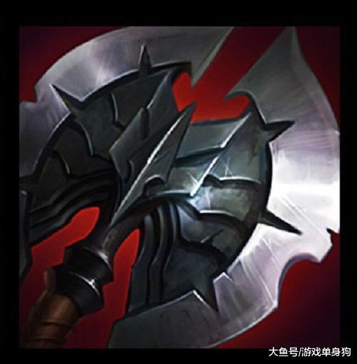 一代"黑切版本,在背景故事里这把黑切是诺克萨斯之手德莱厄斯的武器