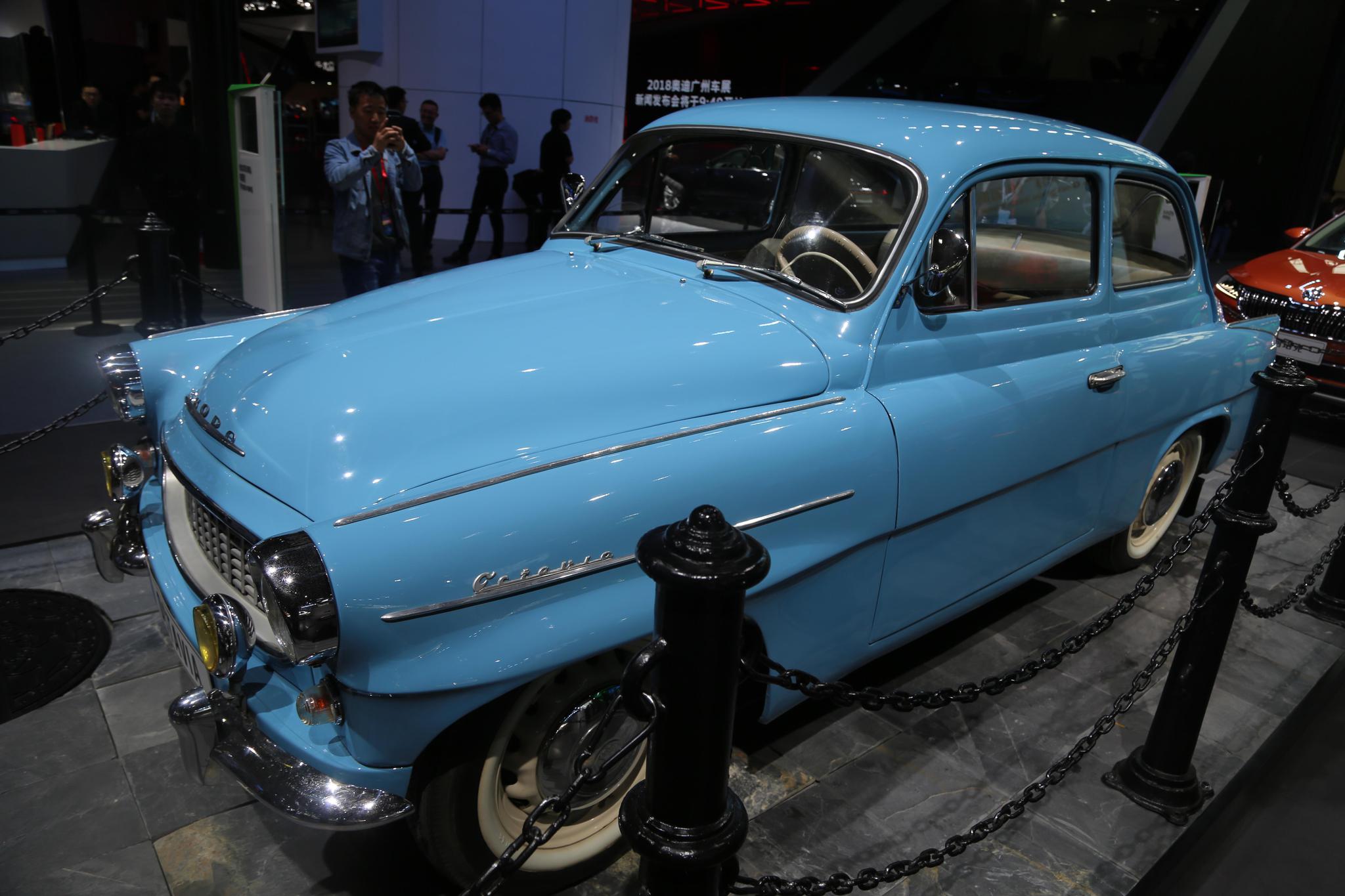 斯柯达明锐老爷车19591971年间生产广州车展实拍