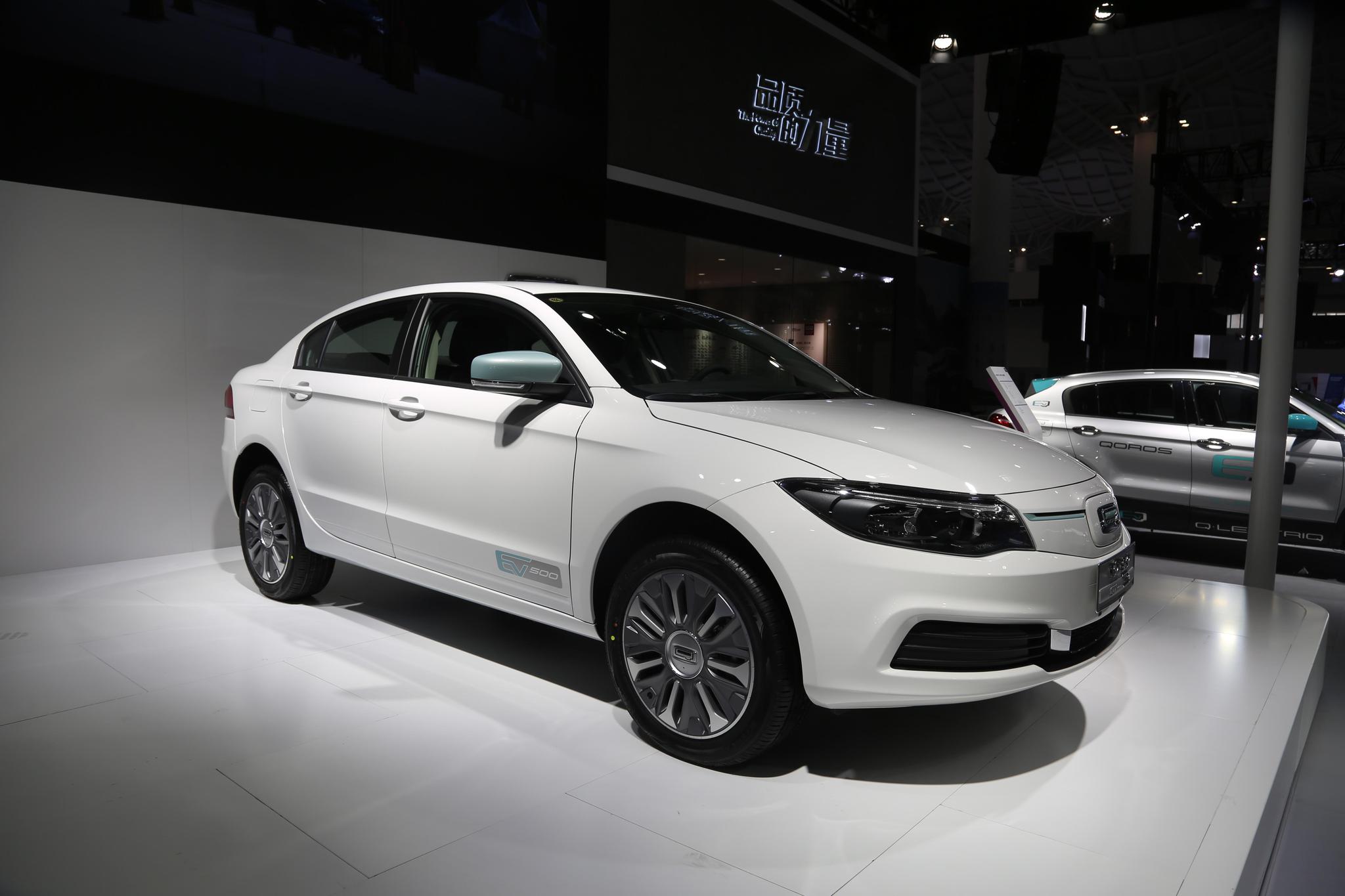 观致3 ev500纯电a级轿车,续航里程450公里,车展实拍!-新浪汽车