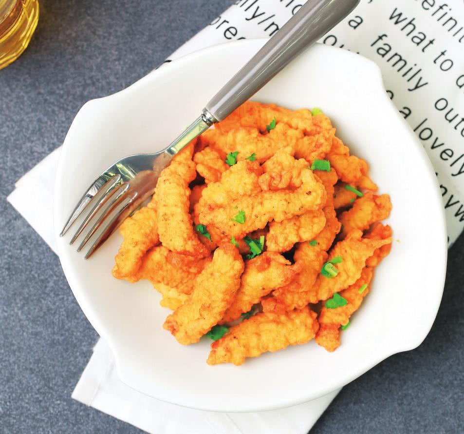 饭店必点的椒盐里脊条,在家也能轻松做出,想要做的好吃有诀窍