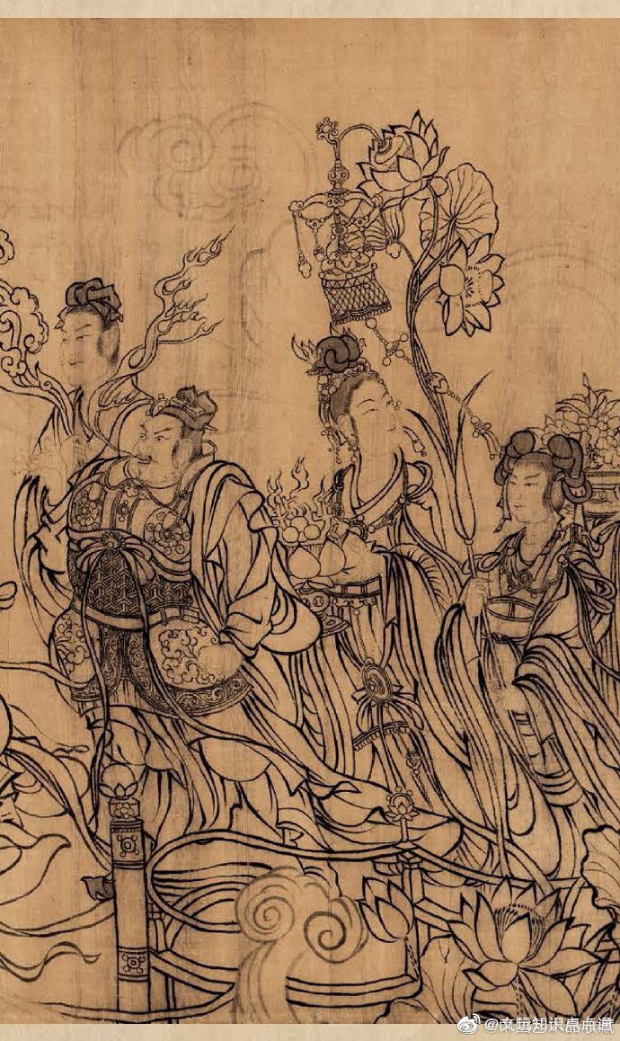 北宋 武宗元 《朝元仙仗图》|朝元仙仗图|道教|道教壁画_新浪新闻