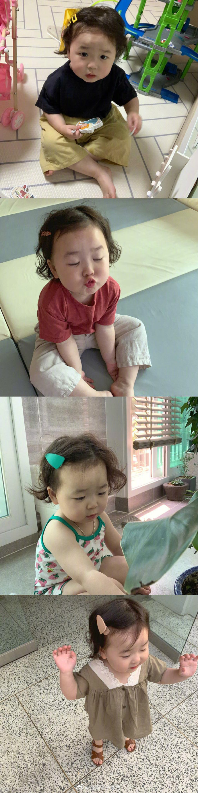 超可爱的baby夏温每一个表情都是表情包