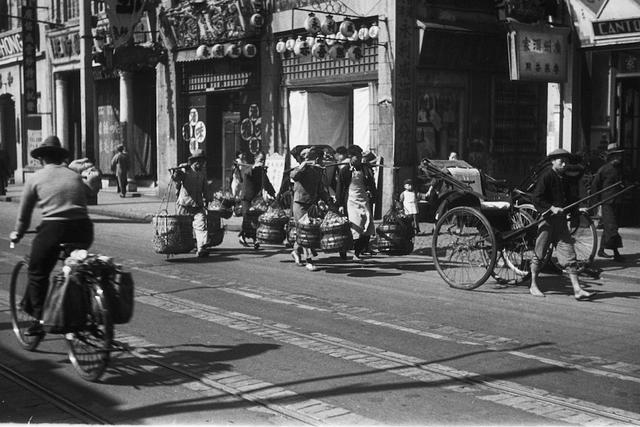 上海街景1934年,竣工前的百老汇|民国|街景|百老汇_新浪新闻