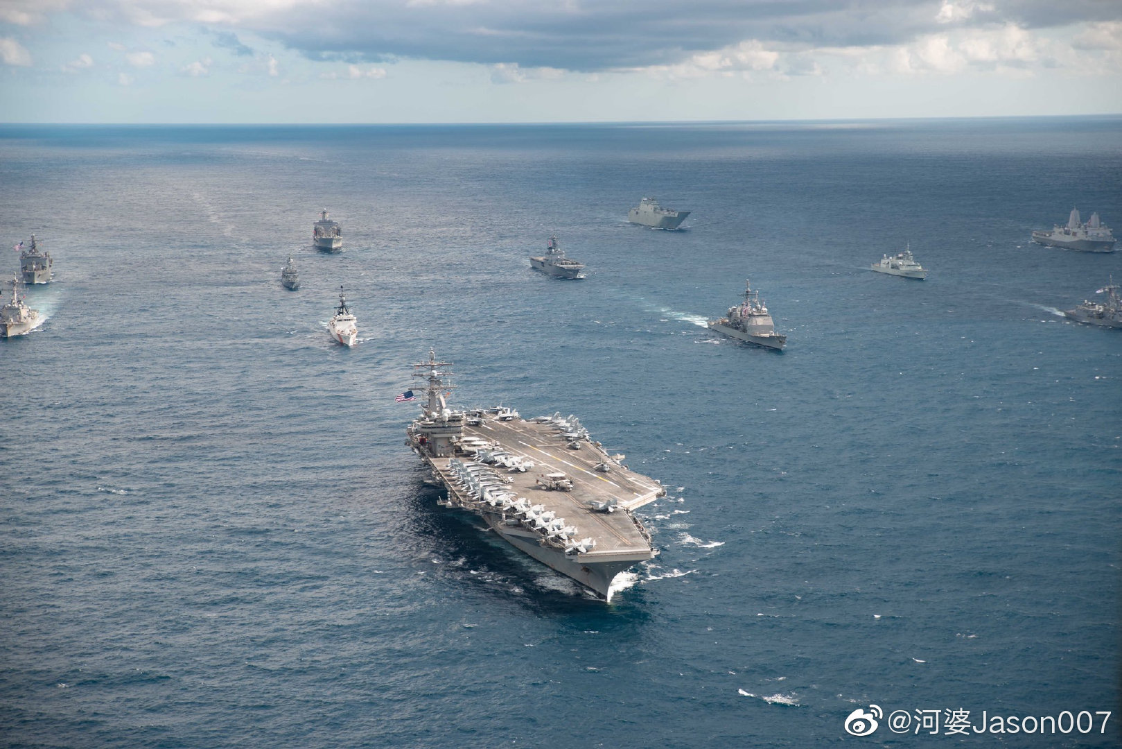 参加此次演习的有美国海军及海岸警卫队,澳大利亚海军,加拿大海军和
