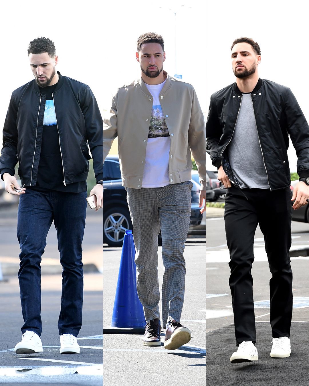 汤普森本赛季的一些穿搭造型,简约不简单!克莱