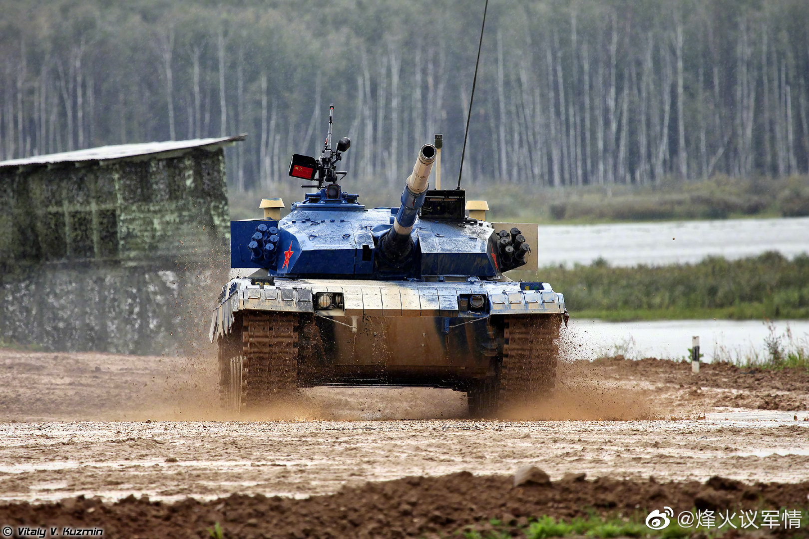 回顾96b主战坦克在坦克两项上的身影