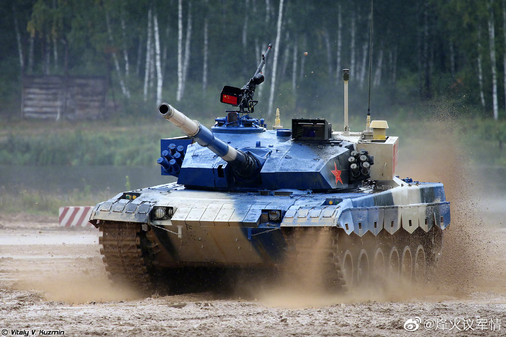 回顾96b主战坦克在坦克两项上的身影