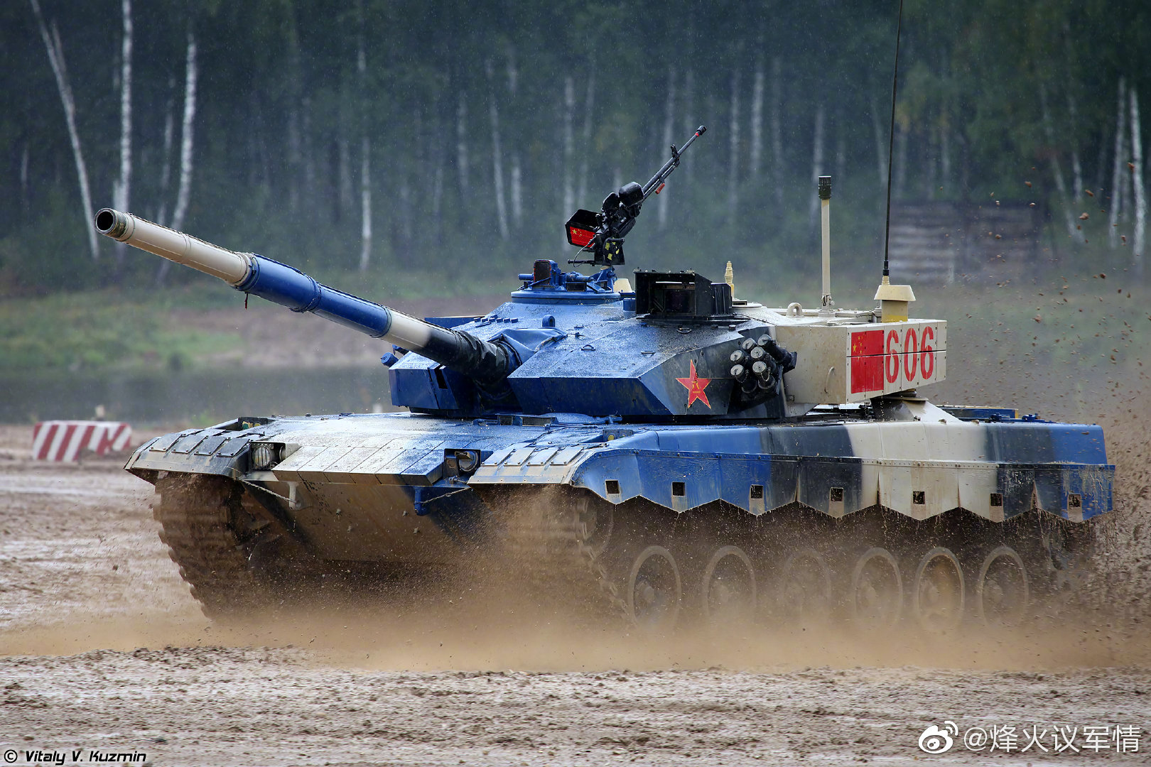 回顾96b主战坦克在坦克两项上的身影