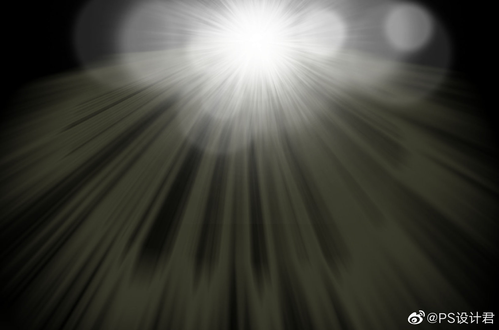 阳光光线素材使用方法在photoshop中将图层改为滤色