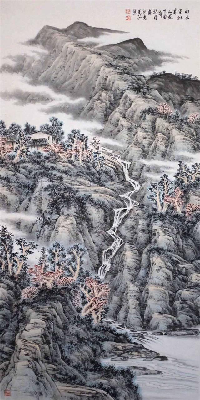 当代著名画家马山老师的山水画作品欣赏