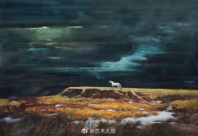 西安美院研究生导师吕智凯水彩画作品吕智凯1979年西安美术学院毕业