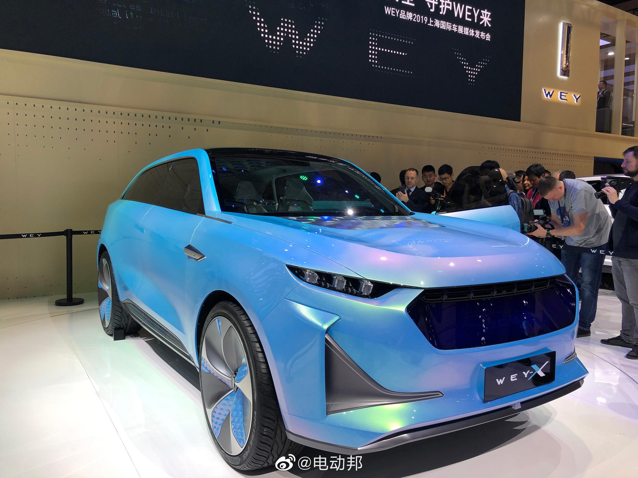 wey全新電動概念車wey-x亮相,定位中大型suv,百公里加速4.6s-新浪汽車