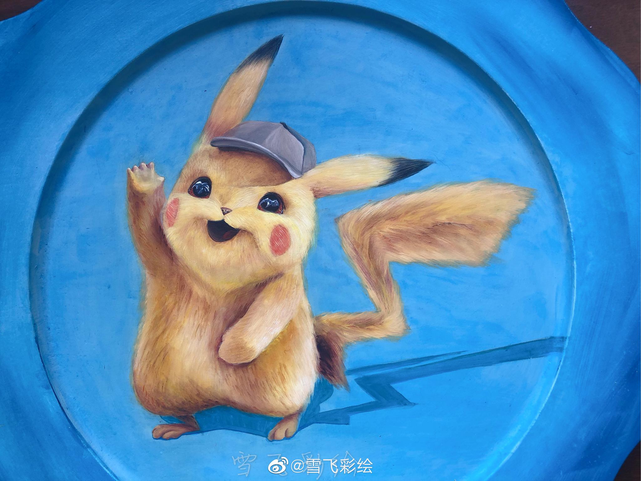 抽一个小可爱 送图五手绘皮卡丘来画一个超萌皮卡丘7315丙烯颜料