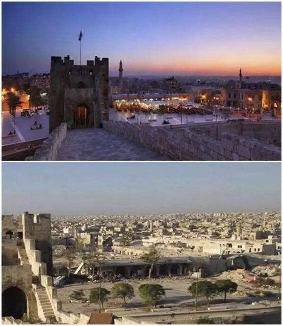 触目惊心叙利亚战争前后对比图以前美丽富饶的城市已不在