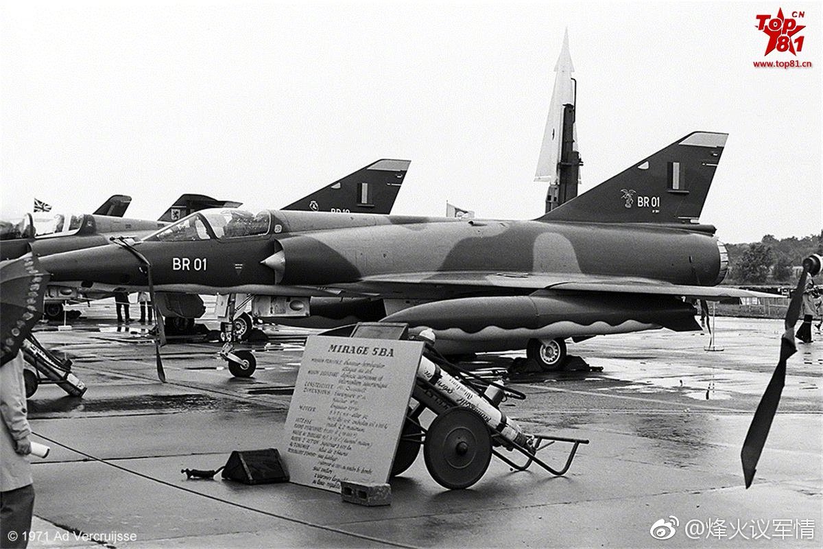 老照片:比利时空军的幻影5战斗机