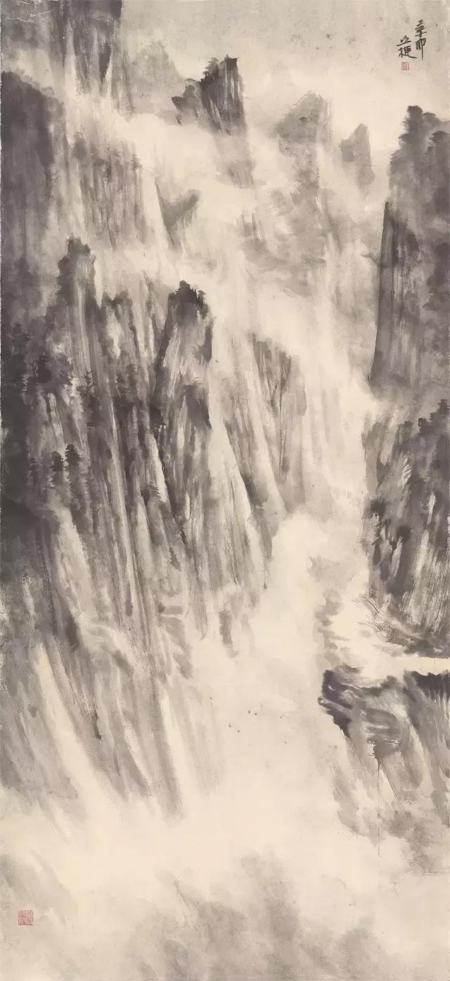 央美中国画学院最年轻的教授看他的山水画