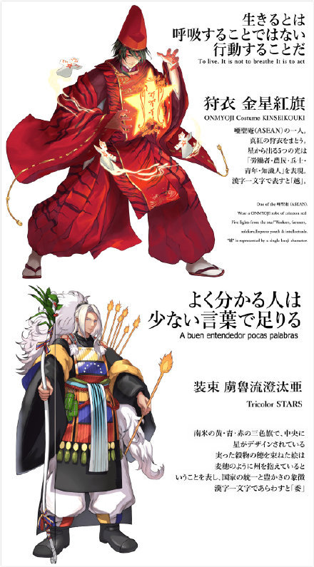 日本为各国国旗制作二次元拟人形象