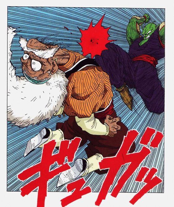 彩色漫画经典战斗瞬间,一种动画既视感的拳拳到肉|贝吉塔|悟空|悟饭