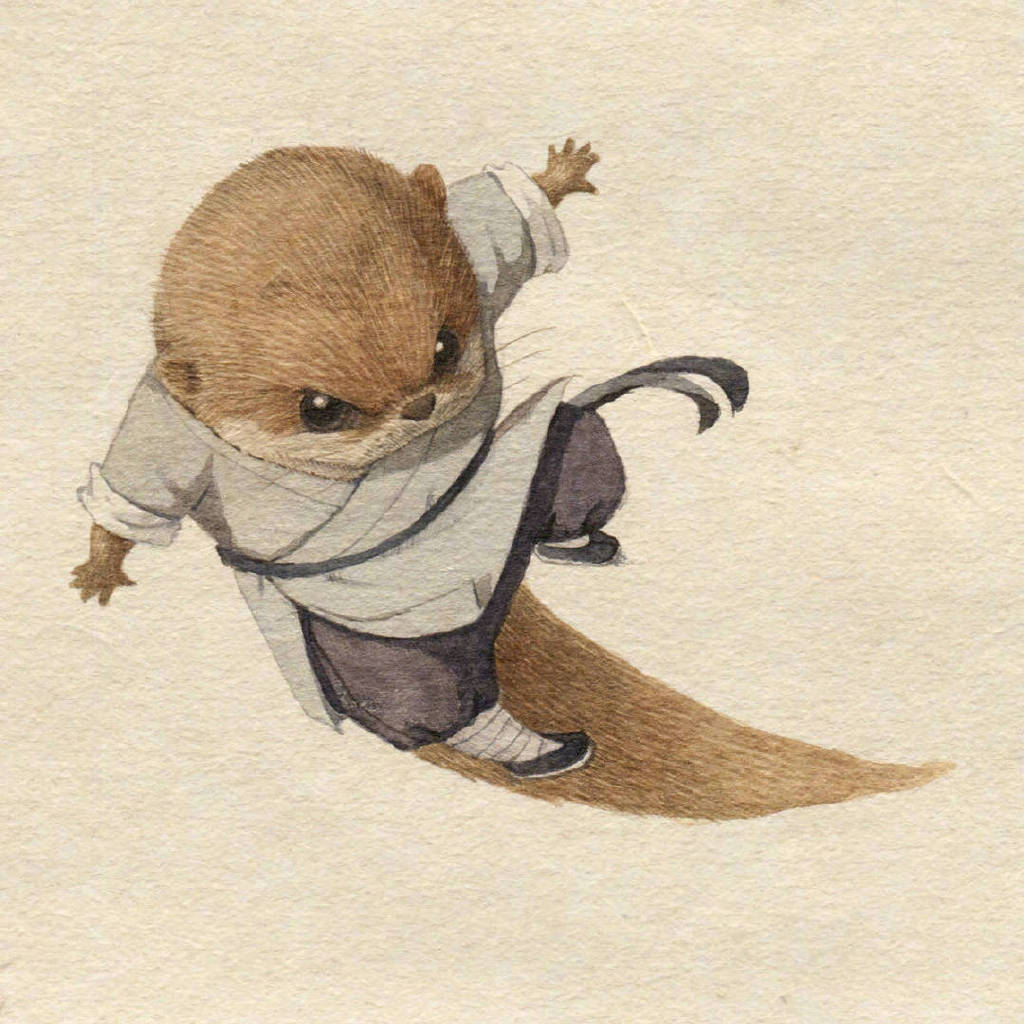 功夫水獭画师星明cafa