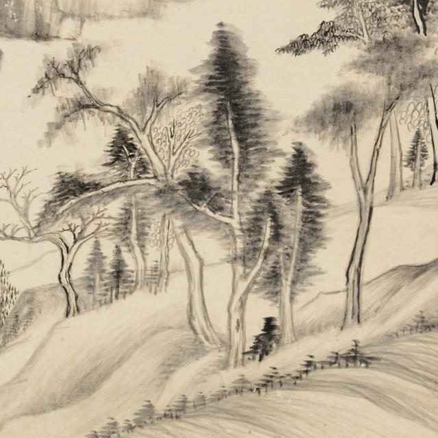董其昌《仿黄子久江山秋霁图卷》(克利夫兰艺术博物馆 珍藏)