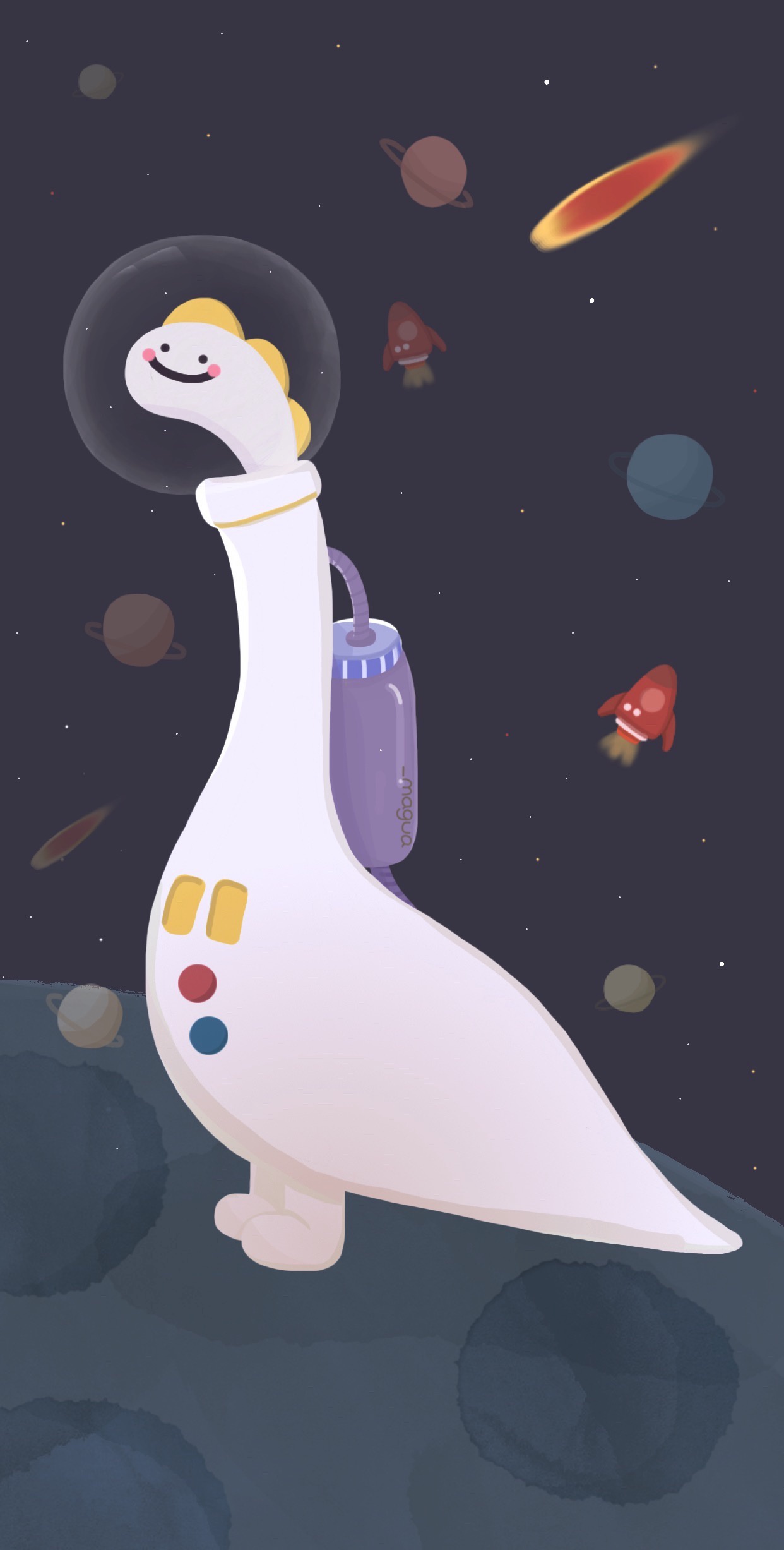 可爱恐龙壁纸点赞好运 Cr Magua