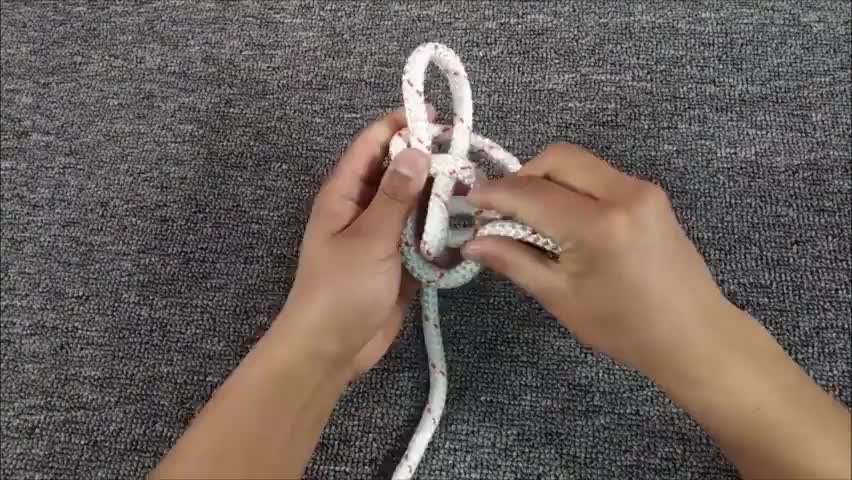 生活中很特别的绳结,可以越拉越紧的活套活结,拖车吊物都实用