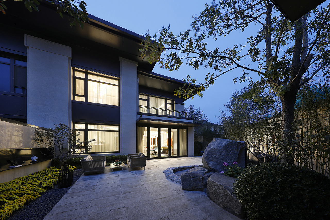 天鼓设计 530㎡联排别墅 最美还是新中式_高清图集_新浪网