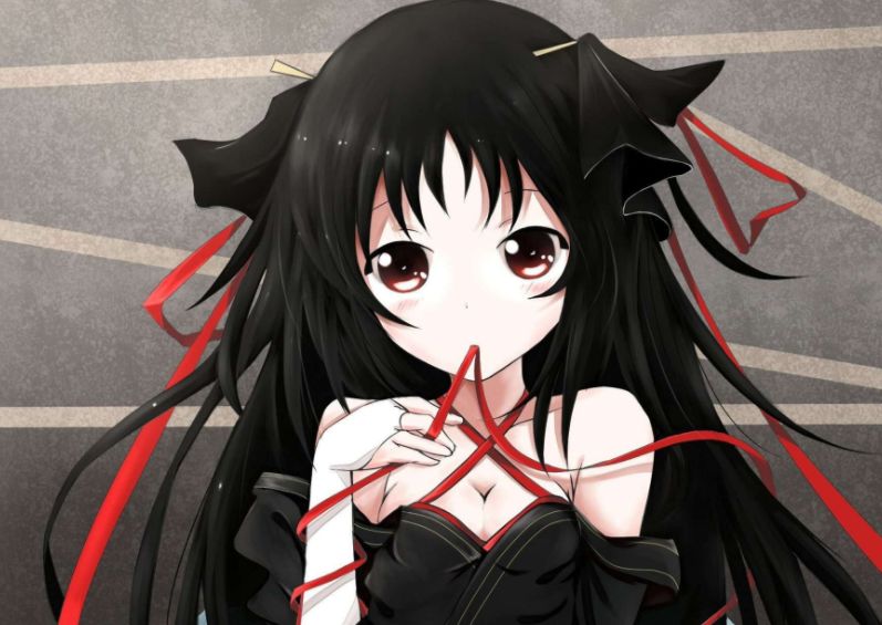 红色发带彰显个性魅力,二次元中那些绑有红色发带的