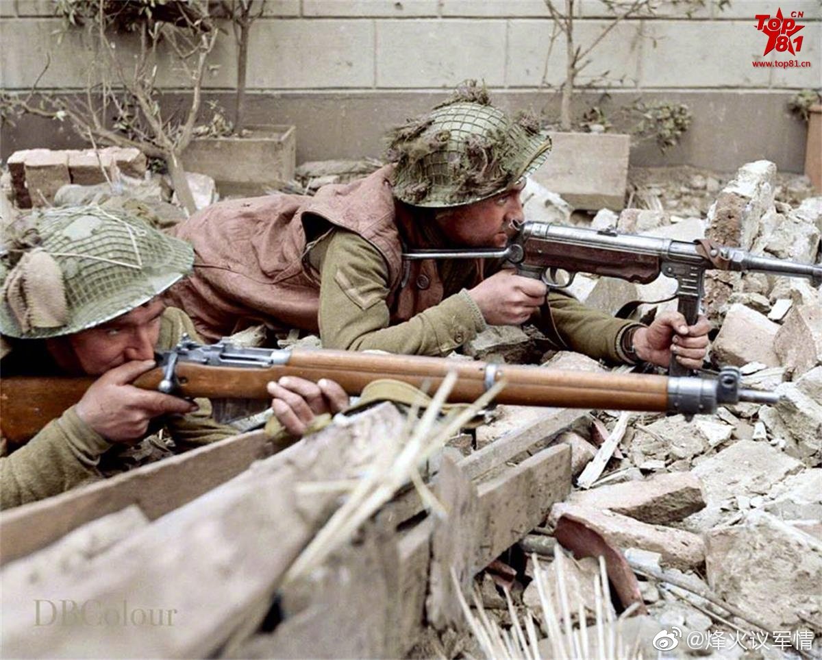 二战彩色老照片,英国伞兵,海军陆战队和sas突击队.