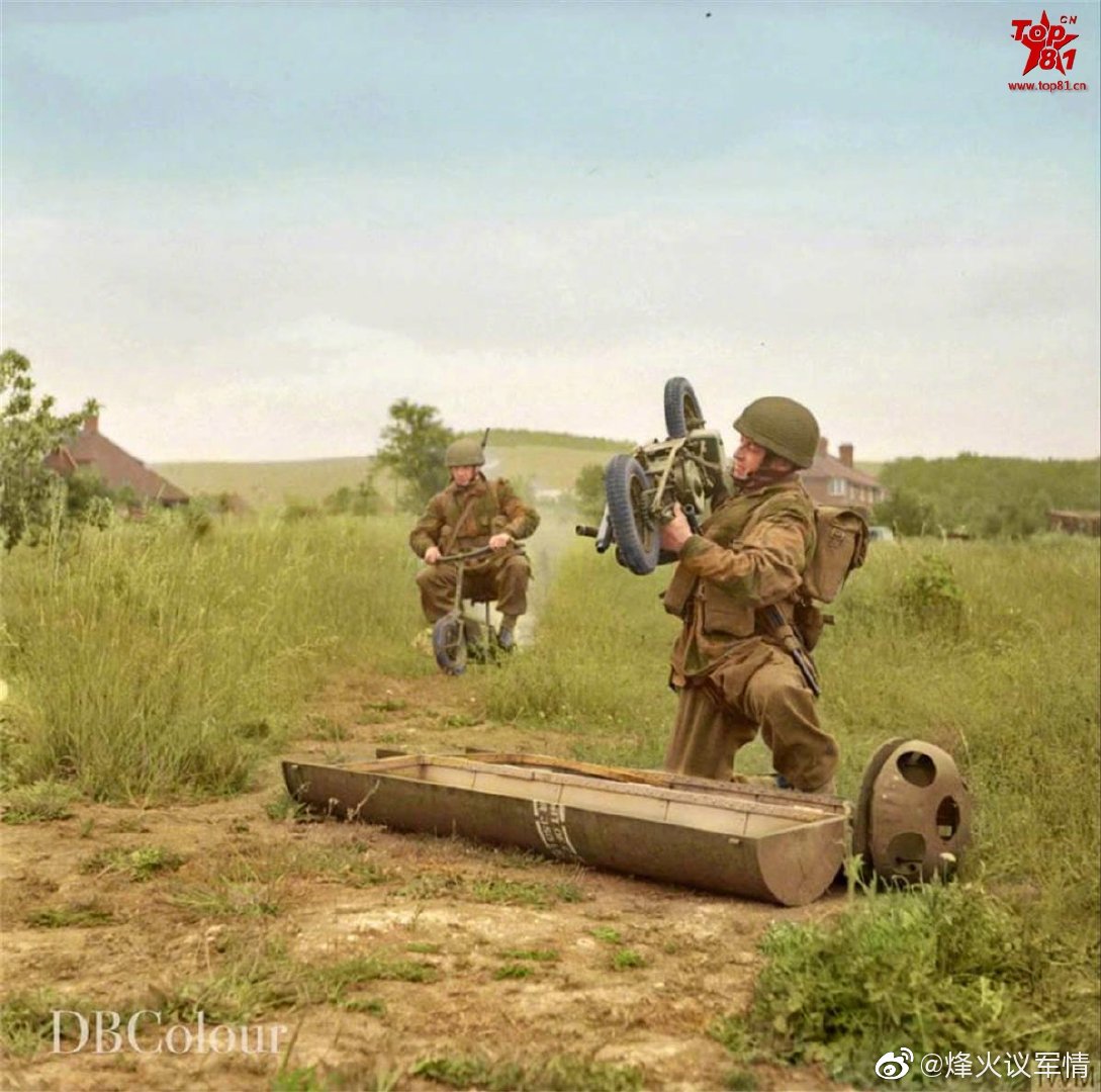 二战彩色老照片,英国伞兵,海军陆战队和sas突击队.