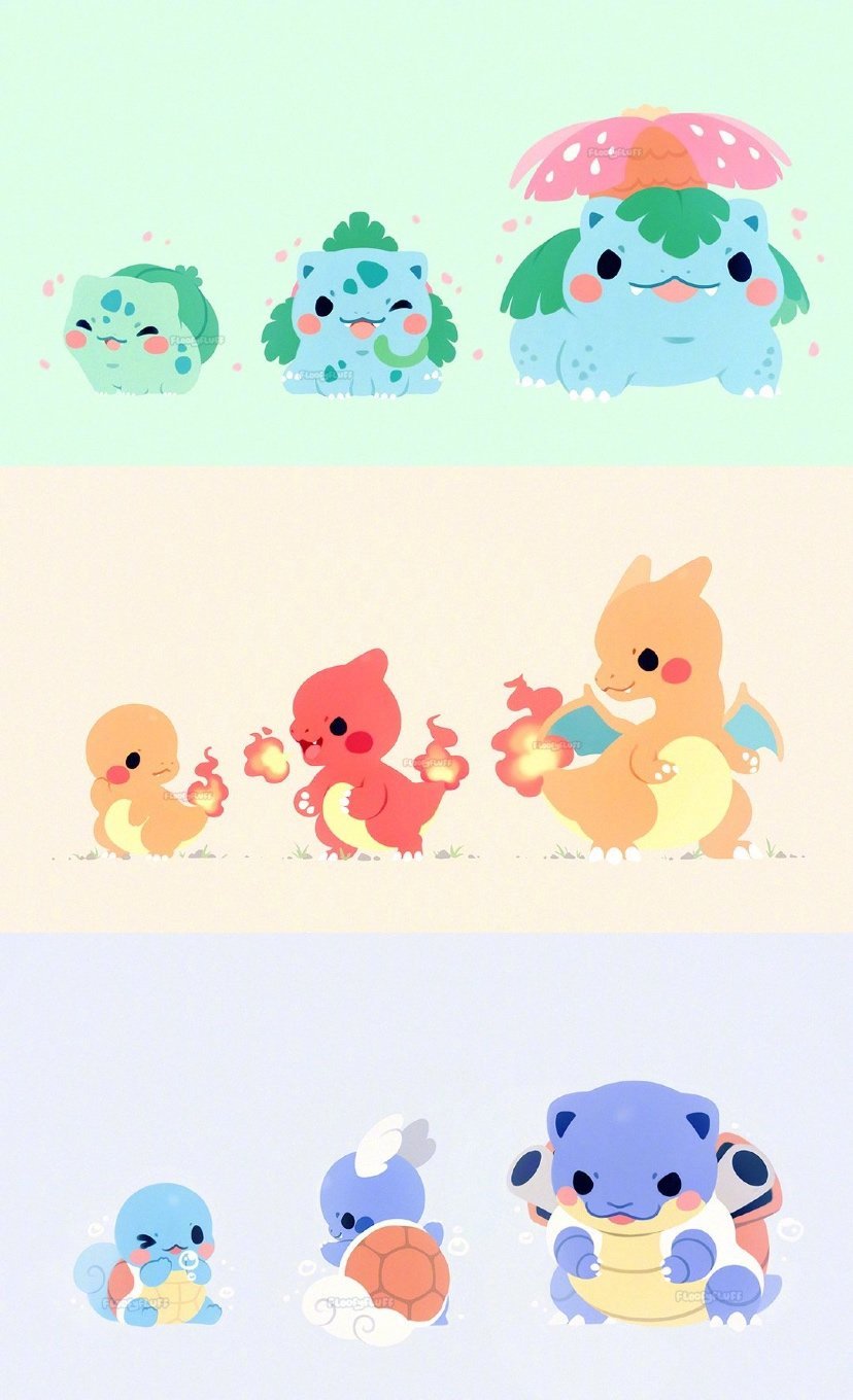 瑞典画师ida笔下超可爱的精灵宝可梦和乌贼娘67676767太可爱