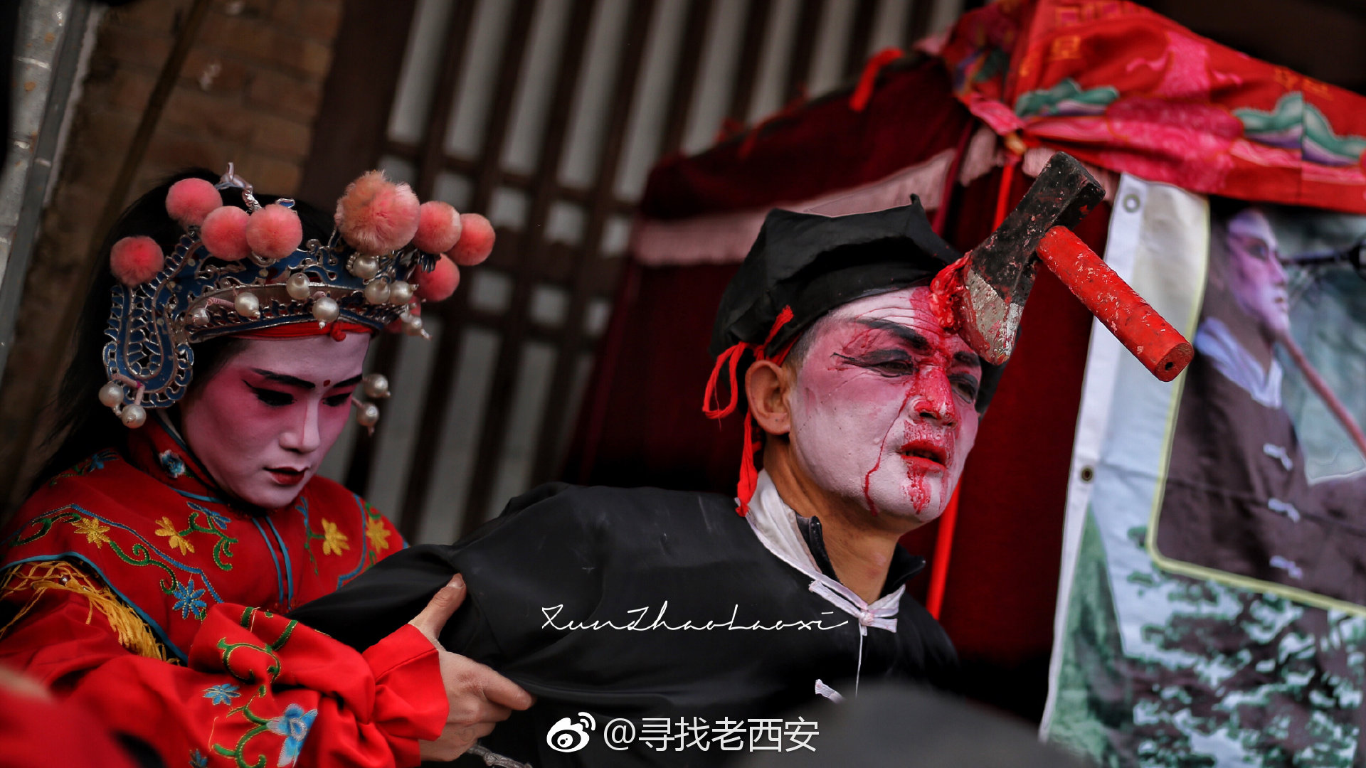 宝鸡陇县血社火胆小者请勿点开