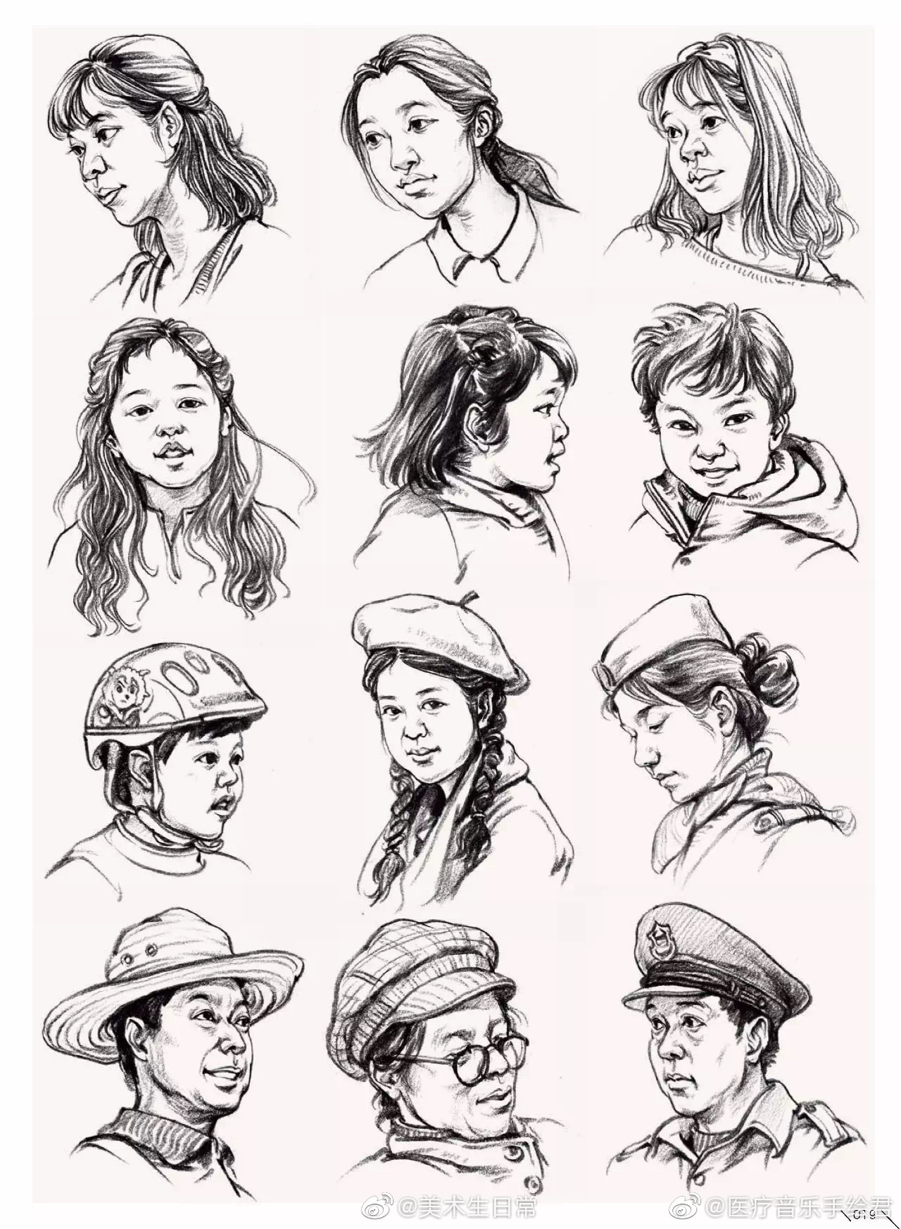 干货速写人物局部刻画解析马住