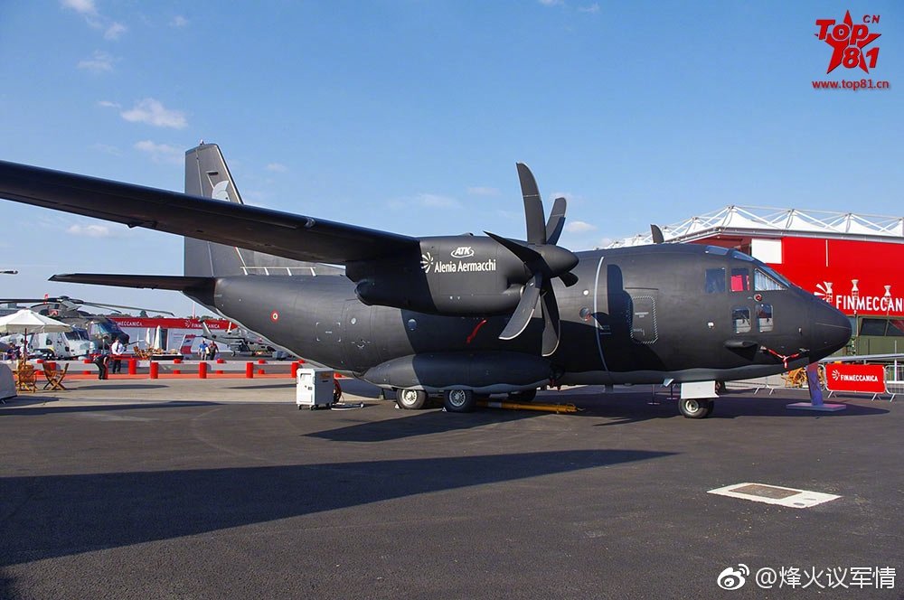 装备遥控自动炮的意大利mc-27j武装运输机