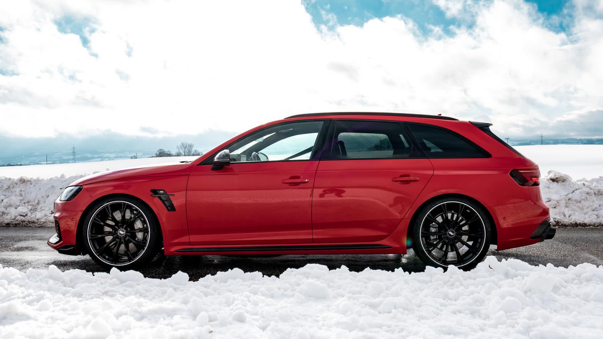 abt改装的奥迪rs4 ,车漆艳红,限量50台遭抢购?