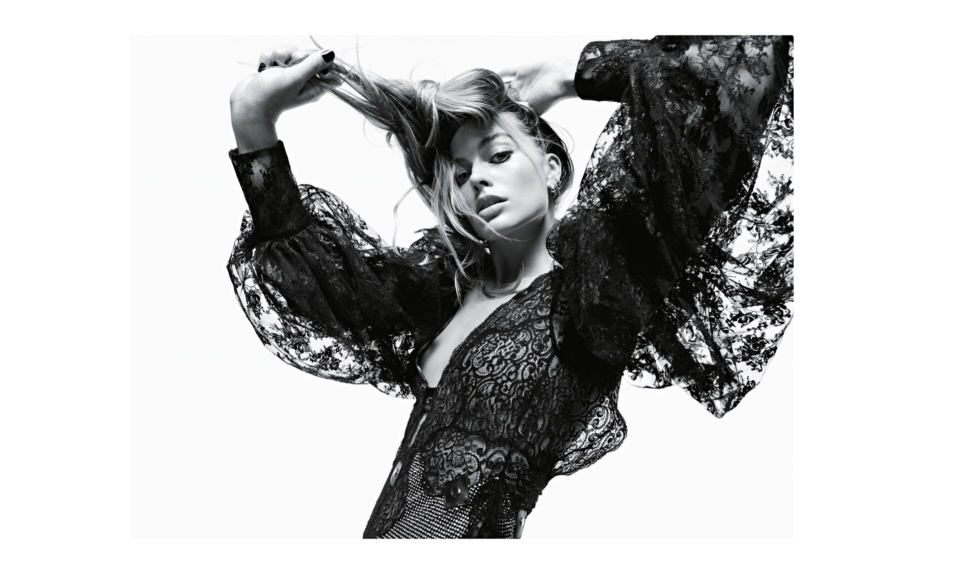 小丑女玛格特罗比最新杂志写真一大早看到这么美的图