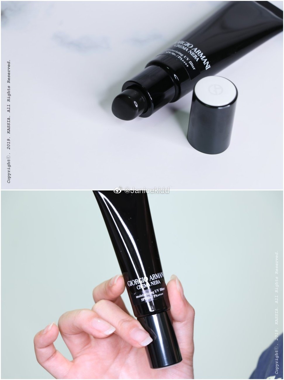 giorgio armani crema nera moisturizing uv filter