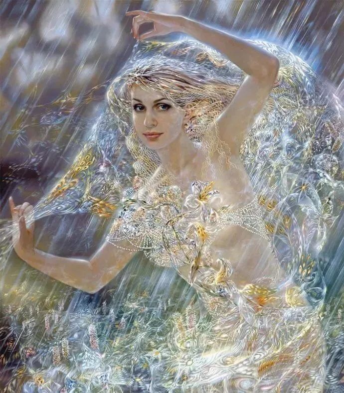 他画的人物闪闪发光,流光溢彩