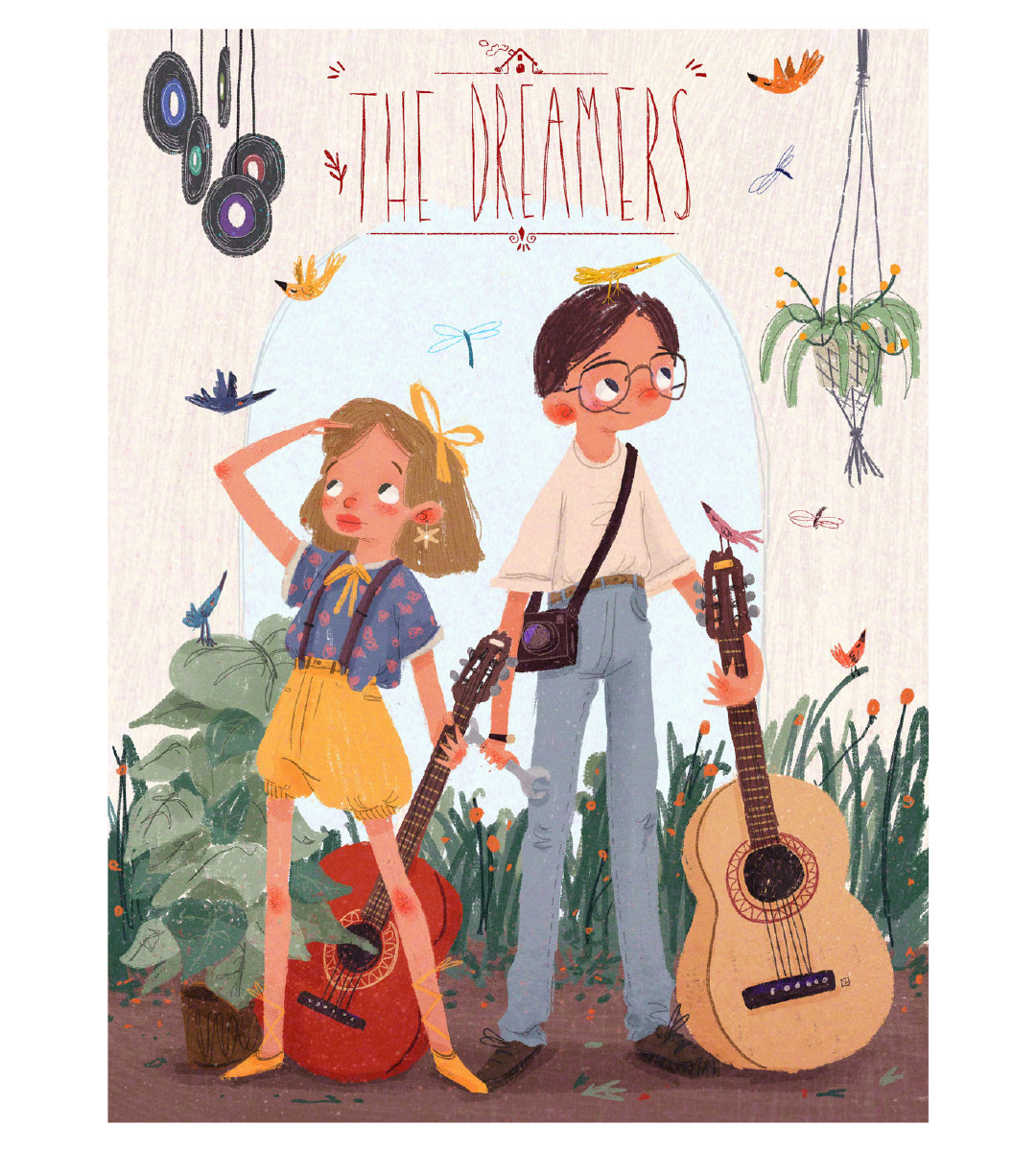 来自插画师 beatrice blue 绘画作品