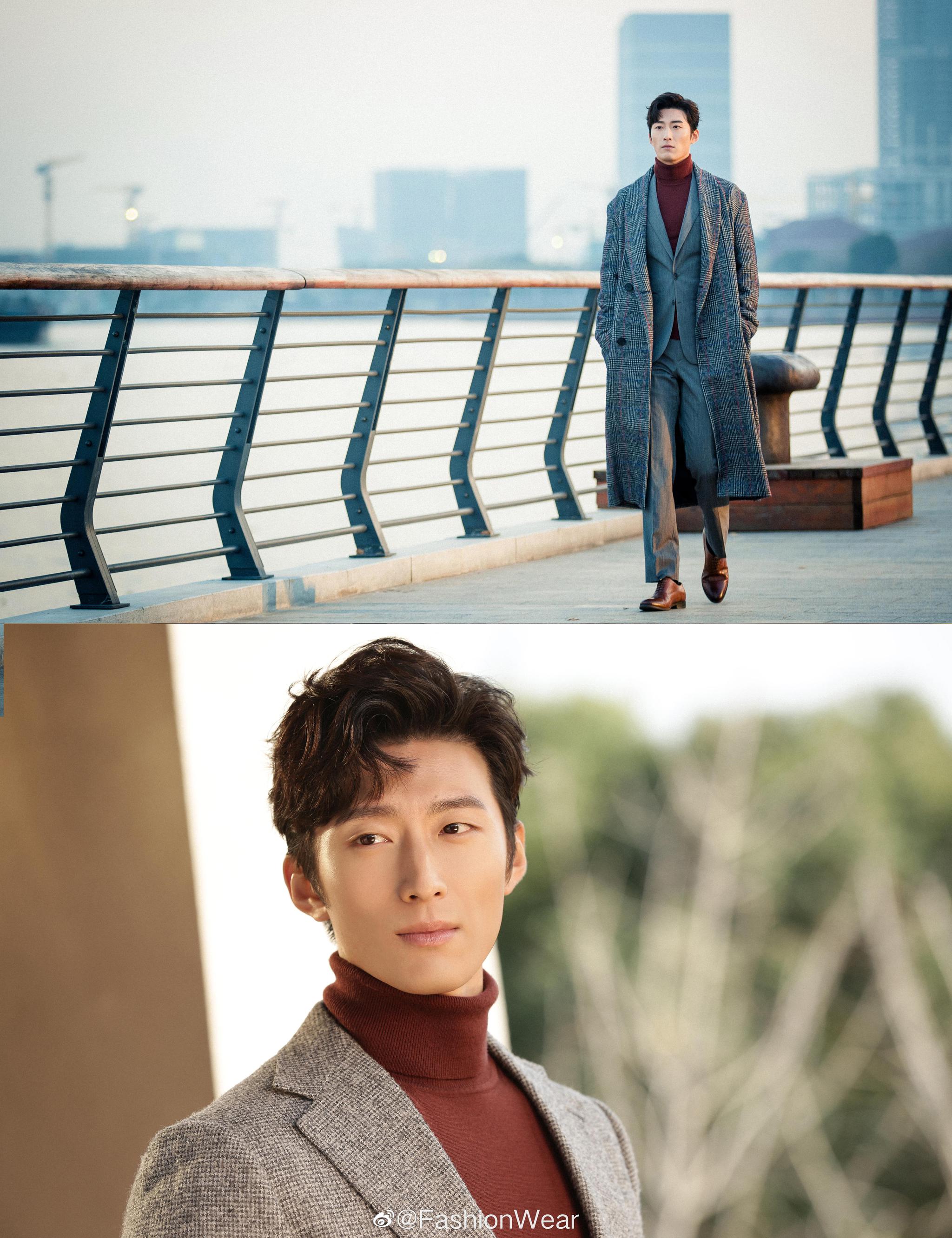 窦骁 在电视剧《十年三月三十日》中大衣造型抢眼