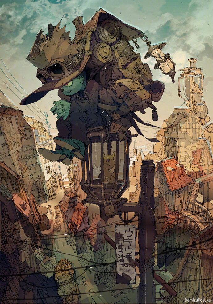 日本插画艺术家 demizu posuka