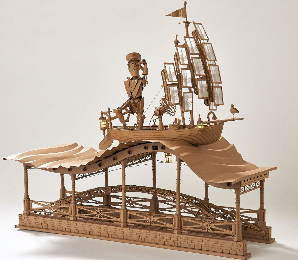 科幻灵感硬纸板雕塑墨尔本设计师 greg olijnyk 作为一名专注于2d数