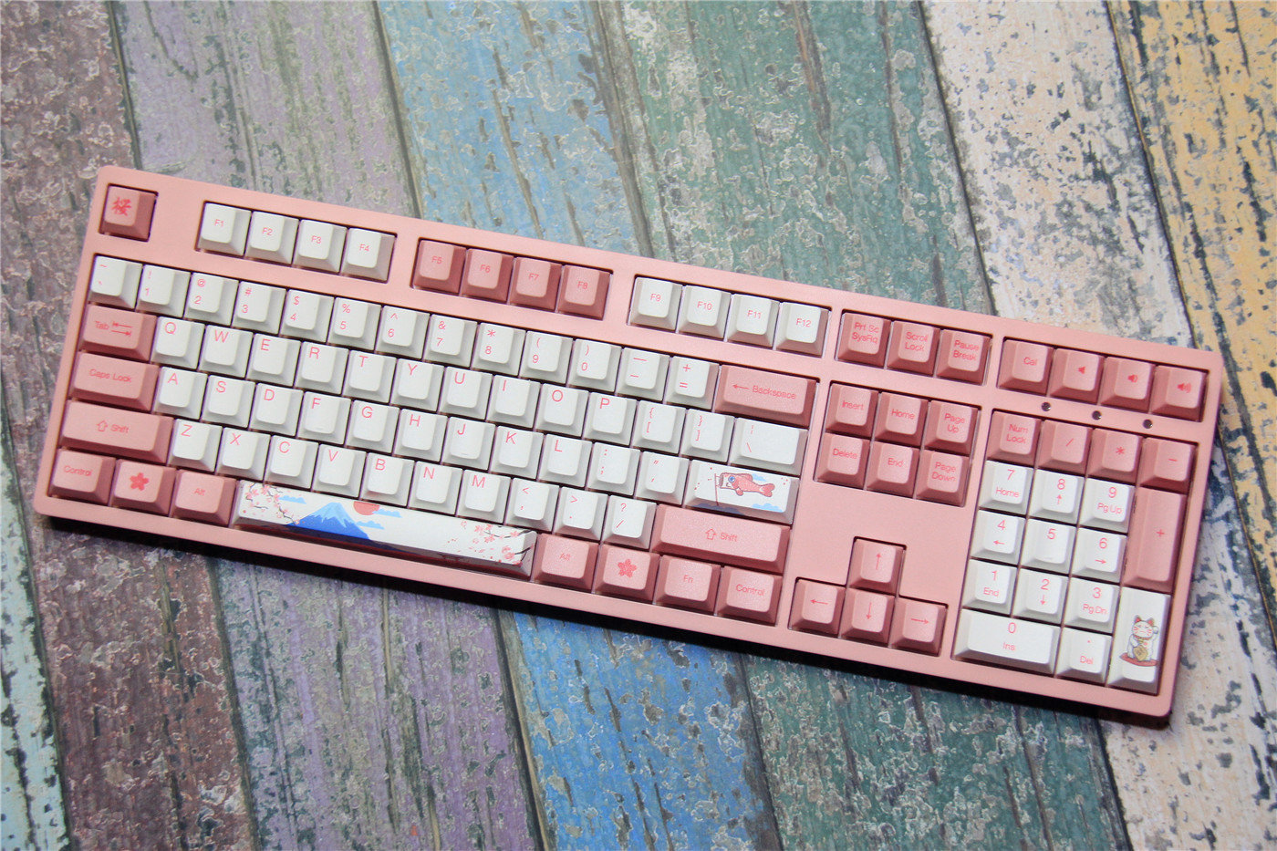 和风樱花吹动少女心akkotokyo3108v2机械键盘评测