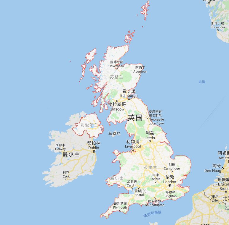 大不列颠岛的地理位置图片