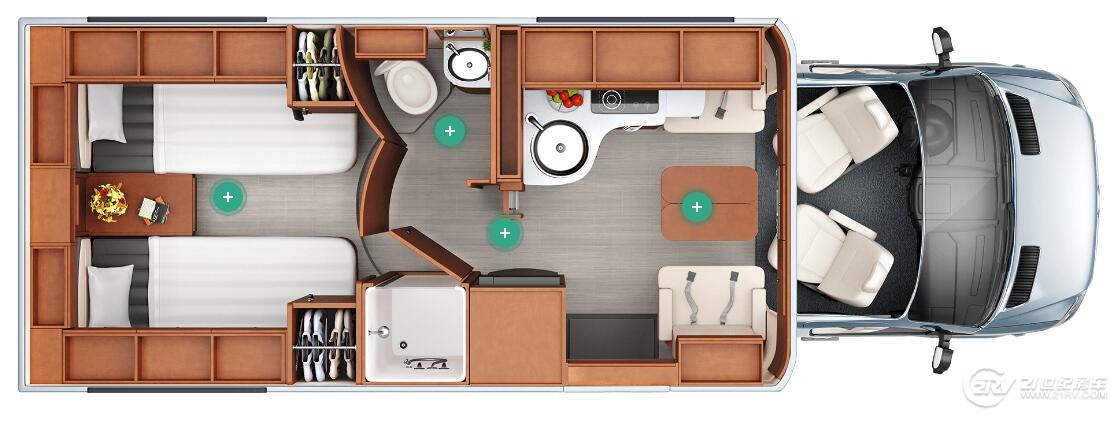 大空间这么布局就是任性这款奔驰房车堪比豪华套房