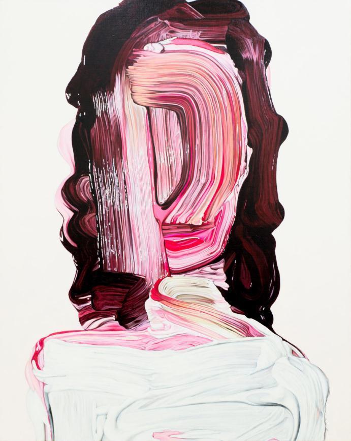 艺术家teppei takeda使用手势笔触来创作他的主题的抽象肖像|笔触|肖